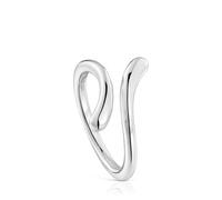 TOUS Anillo Abierto para Mujer de Plata de Primera Ley, Colección Motivos