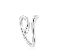 TOUS Anillo Abierto para Mujer de Plata de Primera Ley, Colección Motivos