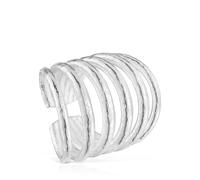 Tous - Anillo Ancho De Plata Abierto Duna Talla 20