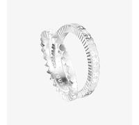TOUS Anillo doble de plata motivos corazón Straight