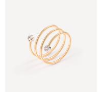 Tous - Anillo Doble Espiral De Oro Con Diamantes Tous Atelier Talla 14