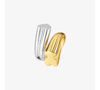Tous - Anillo Mediano Bicolor Con Motivos Oso Y Corazón Tous 1950 Talla 11
