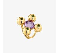 Tous - Anillo Mediano Con Baño De Oro 18 Kt Sobre Plata, Amatista Y Peridoto Sugar Party Talla 14