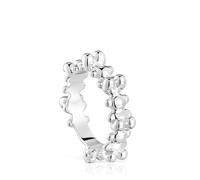 TOUS Anillo mediano de plata motivos oso, Para Mujer, Colección Bold Bear