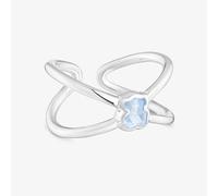 Tous - Anillo Pequeño De Plata Y Espinela Azul Creada En Laboratorio Icon Color Lgg Talla 17