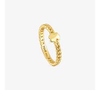 Tous - Anillo Pequeño Oso Con Baño De Oro 18 Kt Sobre Plata Bold Motif Talla 19