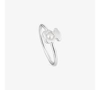 Tous - Anillo Pequeño Oso De Plata Con Perla Cultivada I-Bear Talla 14