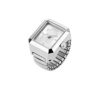 Tous - Anillo/Reloj Analógico De Acero Dorado Karat Talla 14