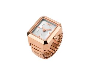 Tous - Anillo/Reloj Analógico De Acero Rosado Karat Talla 12
