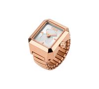 Tous - Anillo/Reloj Analógico De Acero Rosado Karat Talla 14