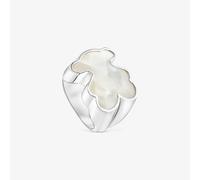 Tous - Anillo Sello De Plata Y Motivo Oso En Nácar Icon Color Talla 11