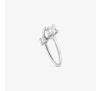 Tous - Anillo Solitario Y Motivo Colgante De Platino Con Diamantes Creados En Laboratorio 0,45 Ct Shine Lgd Talla 19