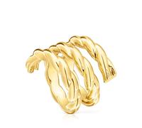 Tous - Anillo Triple Trenzado Twisted Talla 14
