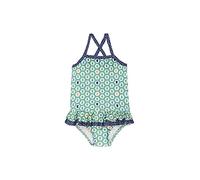 TOUS BABY - Bañador de Tirantes para Niña. Estampado Exagon. Colores: Coral, Celeste y Verde. (1 Mes - 4 Años) (Verde, 6-12 Meses)