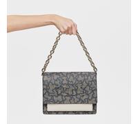 TOUS Bandolera Mediana Audree Chain Negra, Para Mujer, Medidas 20 x 25 x 12 cm, Colección Kaos Icon