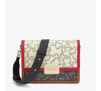 Tous - Bandolera Mediana Beige Y Negra Kaos Icon - Beige