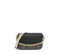 TOUS Bandolera pequeña 2002200351 negro y beige