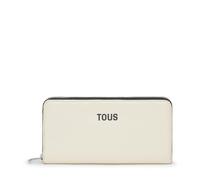 Tous Billetera M. New Dorp – Accesorio de viaje para mujer, Mediana Beige