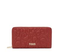 Tous Billetera Mediana de Piel Greta Rojo