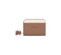 TOUS Billetera Mediana Doble Audree Saffiano Moca 2002360544