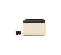 TOUS Billetera Mediana Doble Negro Beige Audree Saffiano 2002360551