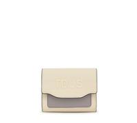Tous Billetera S. Audree Saffiano Beige-Gris, Bolso Mujer, Mediano