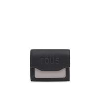 Tous Billetera S. Audree Saffiano Negro-Gris
