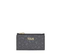 Tous Billetera S. Kaos Mini Lines Gris Oscuro, Accesorio de Viaje Mujer, pequeña