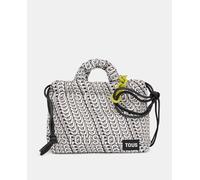 Tous Bolso de hombro tipo saca mediano Cloud Soft negro y blanco. Multicolor