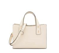 TOUS Bolso de Mano Tote, Color Beige, con Asa Ajustable y Desmontable, Cierre de Cremallera, Logo Grabado