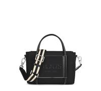 TOUS Bolso Mediano de Nylon Reciclado en Negro, Para Mujer, Medidas 10,5 x 31,5 x 20 cm, Colección Empire Soft