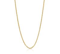 TOUS Cadena Mediana con Baño de Oro 18Kt sobre Plata para Mujer, Largo 50 cm, Versátil y Atemporal, Colección Chain