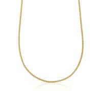 TOUS Cadena Mediana para Mujer con Baño de Oro de 18 Kt sobre Plata de Primera Ley Cordón, 60 cm de Largo, Colección Basics