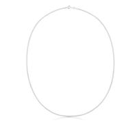 TOUS Cadena Mediana para Mujer de Plata de Primera Ley Cordón, 60 cm de Largo, Colección Basics