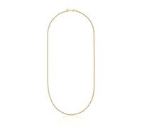 TOUS Cadena Mediana para Mujer con Baño de Oro de 18 Kt sobre Plata de Primera Ley Cordón, 60 cm de Largo, Colección Basics