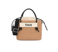 TOUS, Capazo Mediano Scoubidou Natural-Negro TU para Mujer, Beige, Talla única