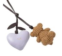 TOUS Charm Oso de Verano, Color Malva y Multicolor, Colgante Decorativo con Figura de Oso y Corazón