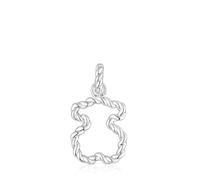 Tous - Colgante Con Silueta Oso Twisted - Plateado