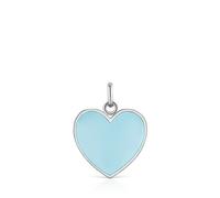 Tous - Colgante Corazón De Acero Y Resina Azul Galaxy - Azul