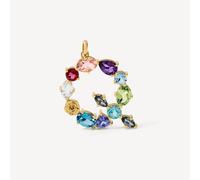 Tous - Colgante De Oro Letra Q Con Gemas Tous Atelier - Multi