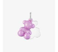 Tous - Colgante Doble Oso De Plata Y Cerámica Lila Bold Bear - Lila