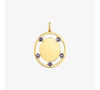 Tous - Colgante Medalla De Oro Y Iolitas Tous Basics - Azul