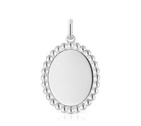 Tous - Colgante Medalla De Plata Basics - Plateado