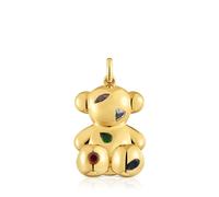 Tous - Colgante Oso Con Baño De Oro 18 Kt Sobre Plata Y Gemas Bold Bear - Multi