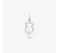 Tous - Colgante Oso De Plata Y Perla Cultivada New Silueta - Blanco