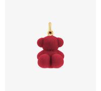 Tous - Colgante Oso Velvet En Color Burdeos Con Baño De Oro 18 Kt Sobre Plata Bold Bear - Rojo