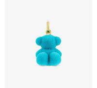 Tous - Colgante Oso Velvet En Color Turquesa Con Baño De Oro 18 Kt Sobre Plata Bold Bear - Azul