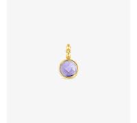Tous - Colgante Pequeño Con Baño De Oro 18 Kt Sobre Plata Y Iolita Medallions - Lila