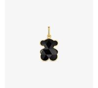TOUS Colgante pequeño con baño de oro 18 kt sobre plata y motivo oso en ónix, Para Mujer, Colección Icon Color
