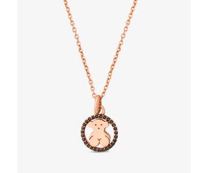 Tous - Collar Con Baño De Oro Rosa 18 Kt Sobre Plata Y Espinela Camille - Negro